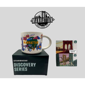 Starbucks New York City Coffee Mug Discovery The Boroughs Series Manhattan BONUS